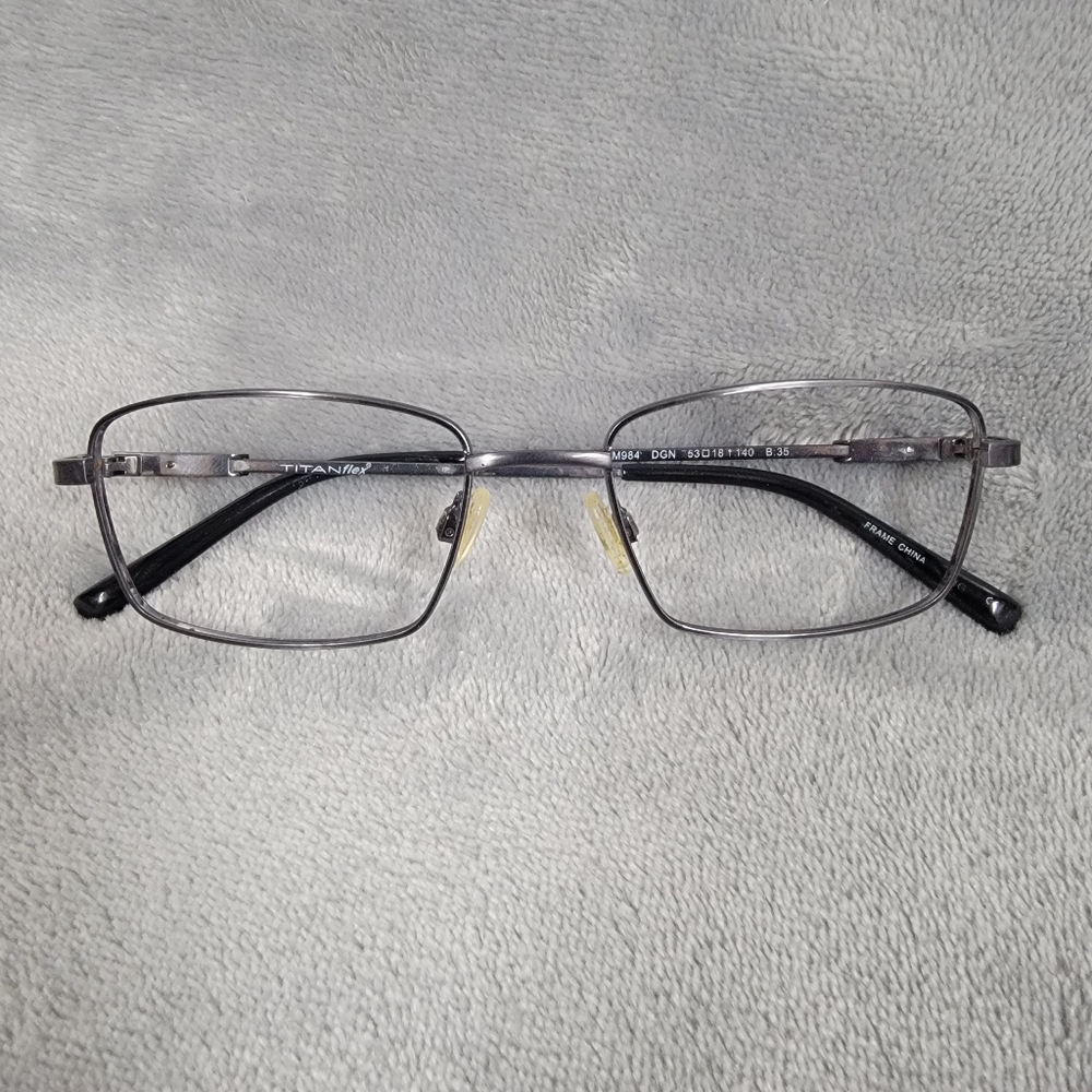 TITANflex M984 Metal Full Frame Rectangular Eyeglasses 53/18/140 Frames Only